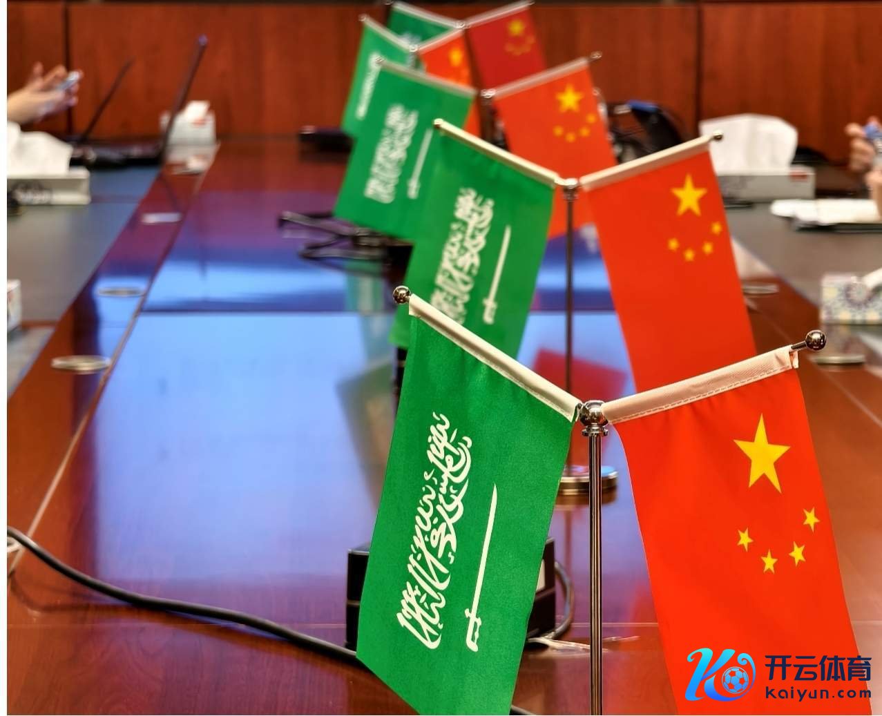 图为实施支队调研参访好意思团沙特公司Keeta办公室现场